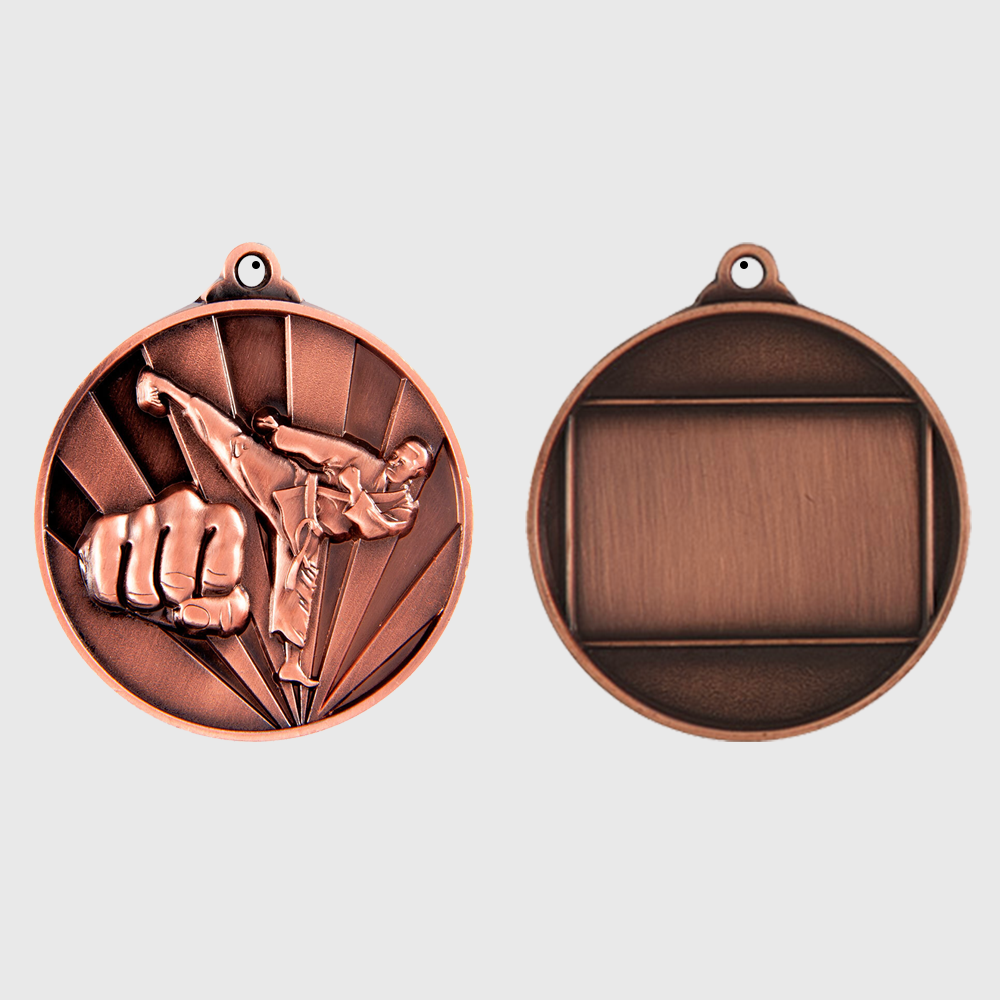 Sunrise Martial Arts Medal 50mm Bronze