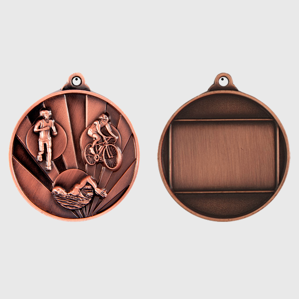 Sunrise Triathlon Medal 50mm Bronze