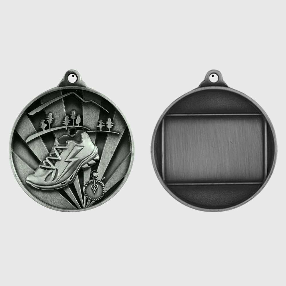 Sunrise Cross Country Medal 50mm Silver