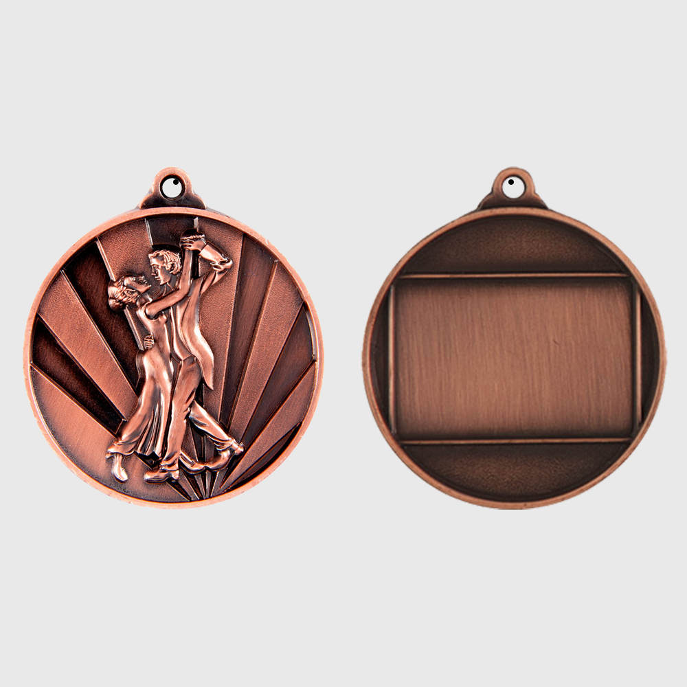 Sunrise Dance Couple Medal 50mm Bronze