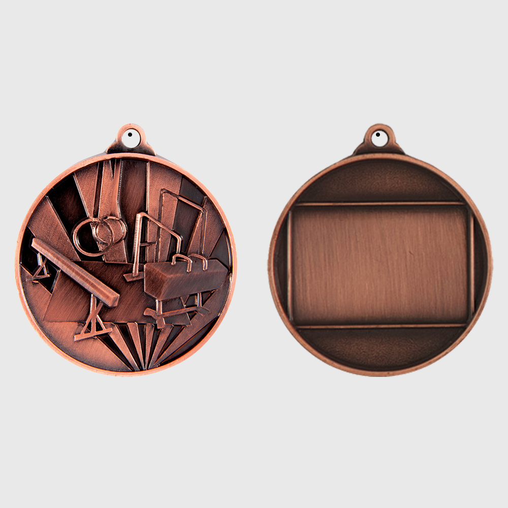 Sunrise Gymnastics Medal 50mm Bronze