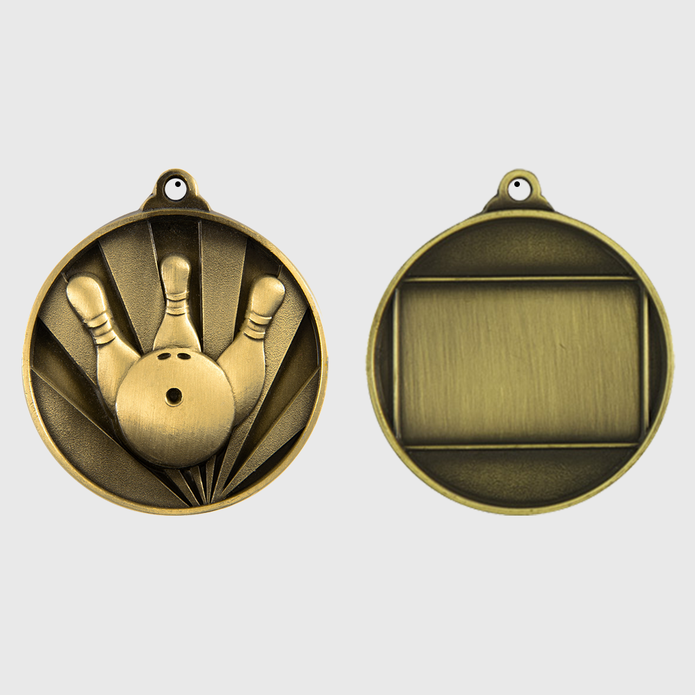 Sunrise Tenpin Medal 50mm Gold