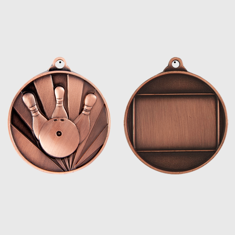 Sunrise Tenpin Medal 50mm Bronze