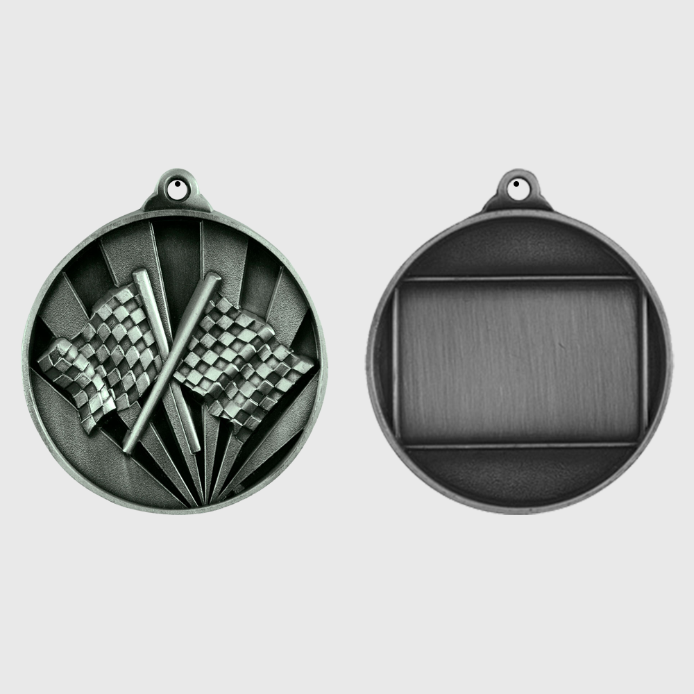 Sunrise Motorsport Medal 50mm Silver