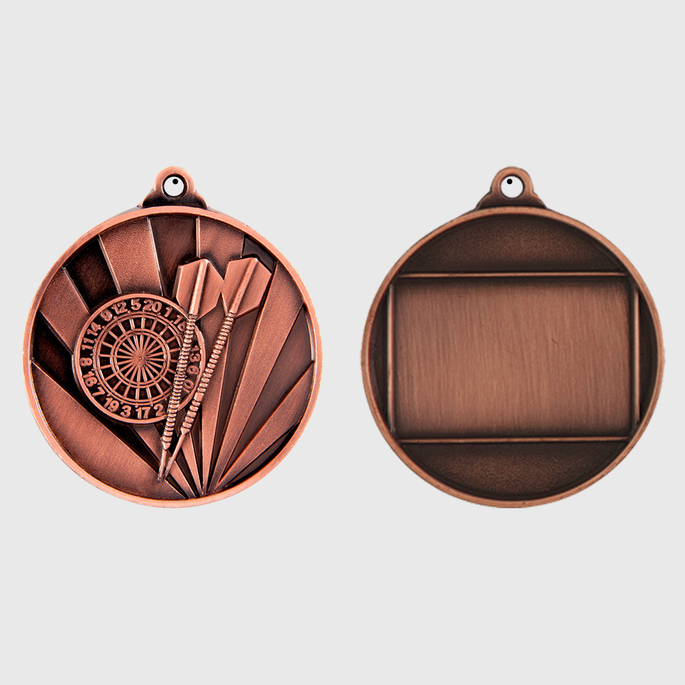 Sunrise Darts Medal 50mm Bronze