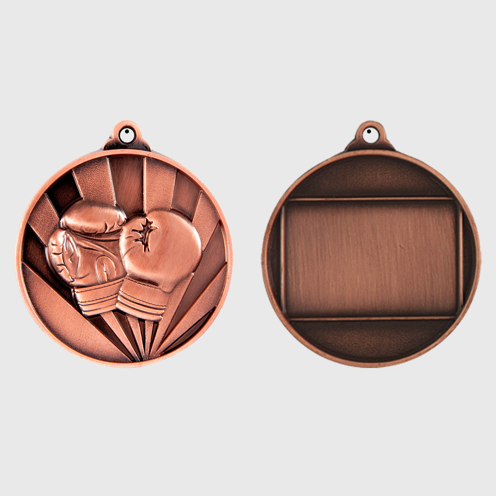 Sunrise Boxing Medal 50mm Bronze