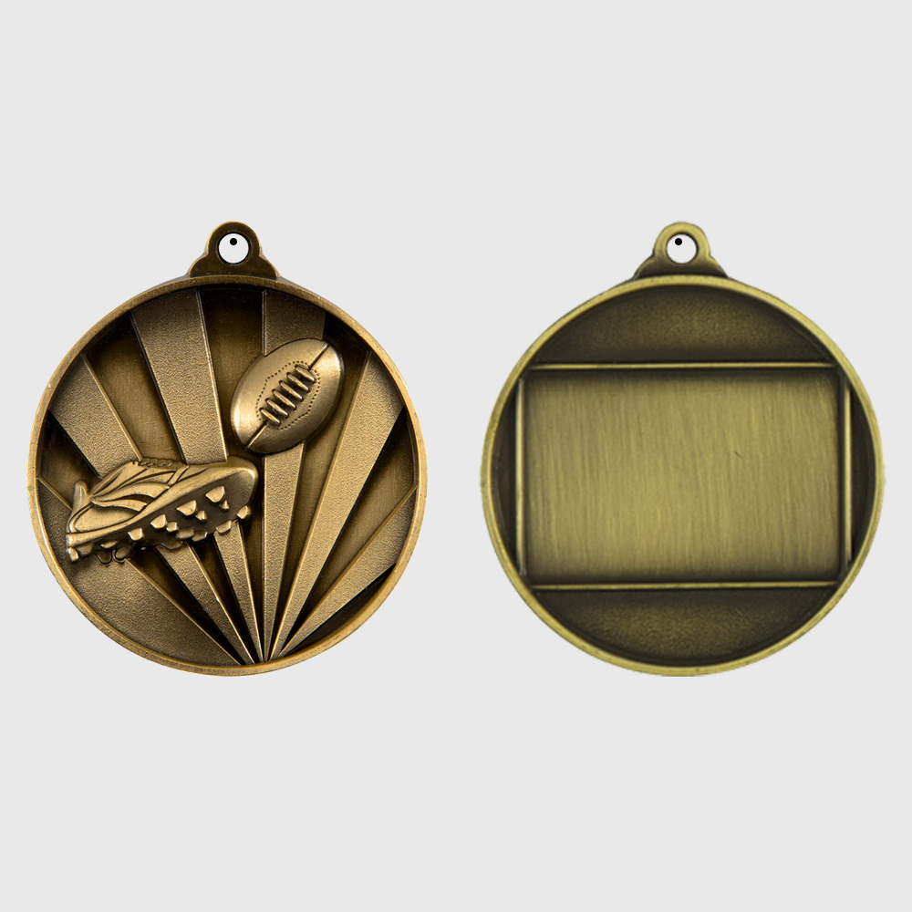 Sunrise AFL Medal 50mm Gold