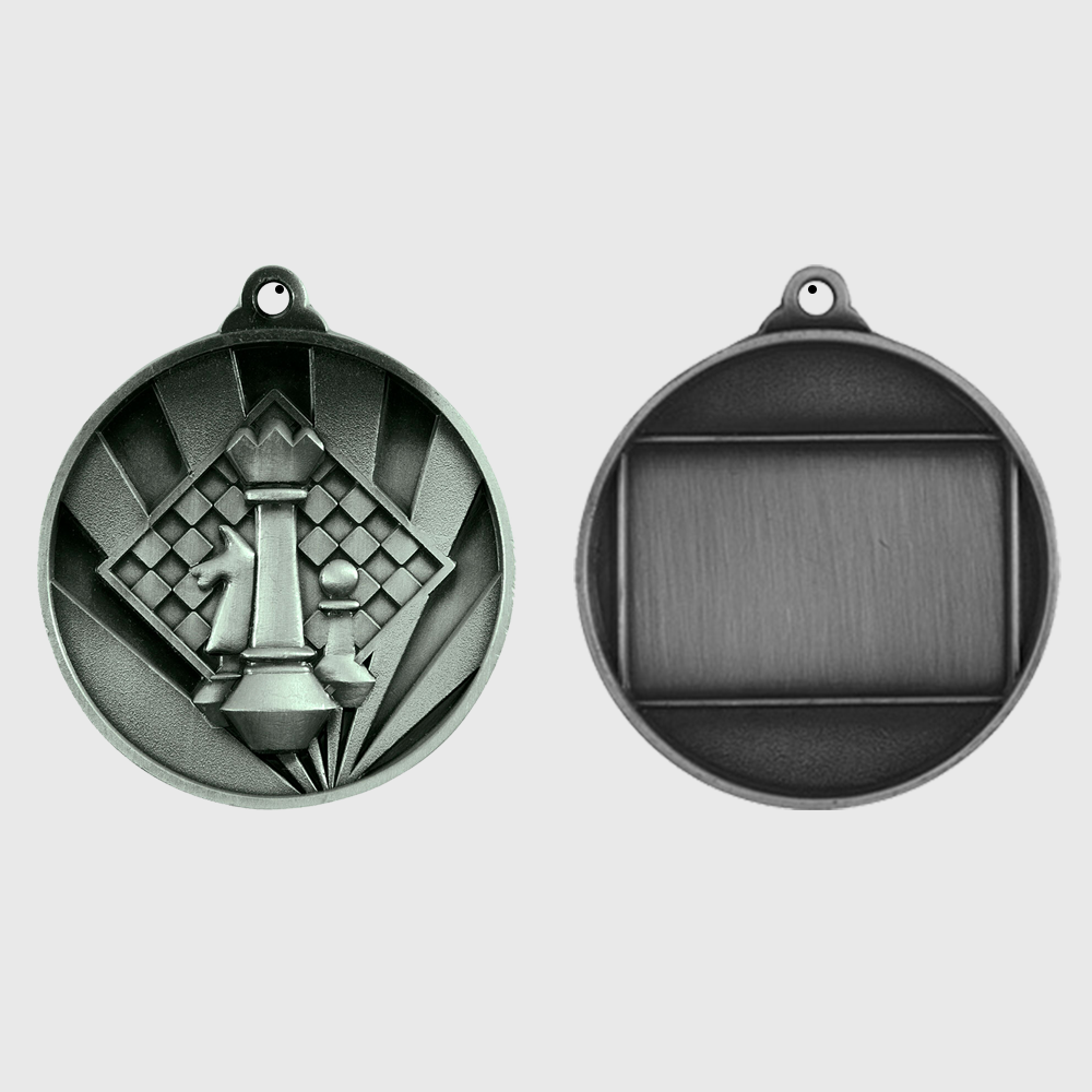 Sunrise Chess Medal 50mm Silver