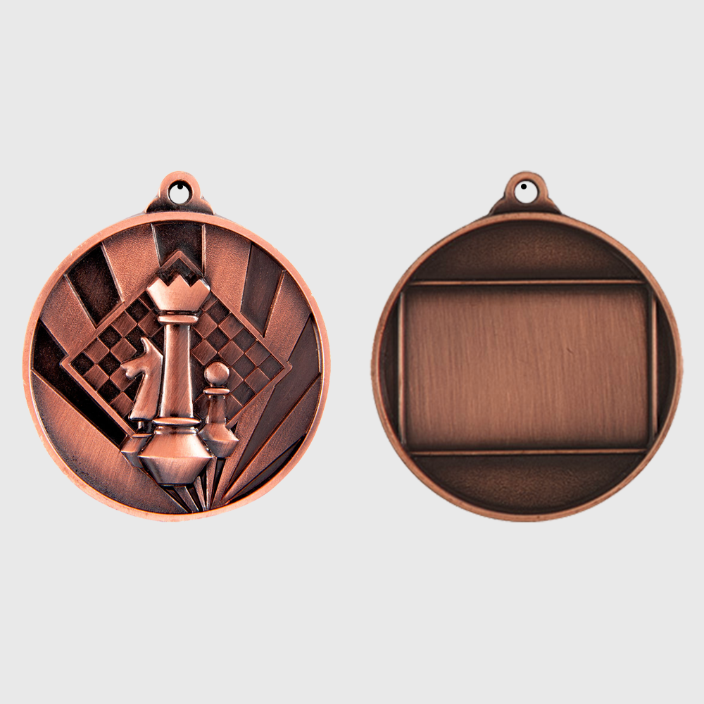 Sunrise Chess Medal 50mm Bronze