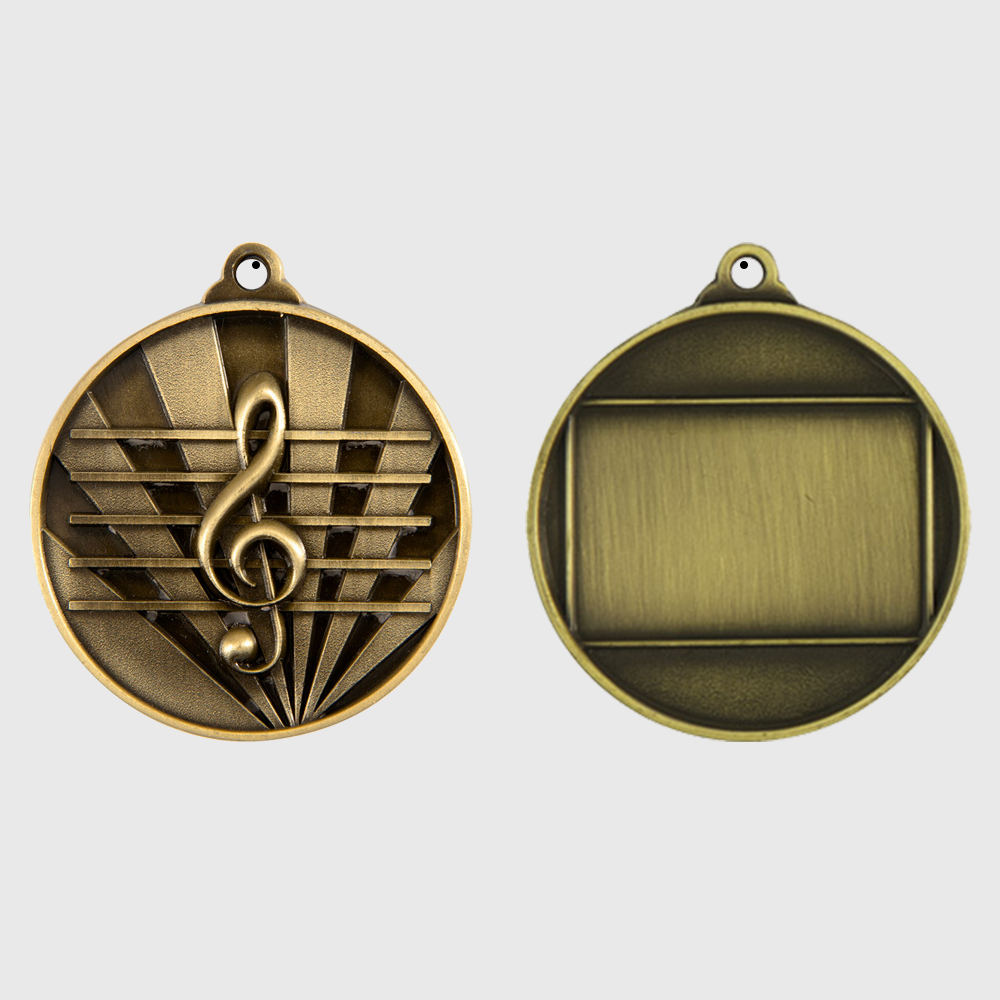 Sunrise Music Medal 50mm Gold