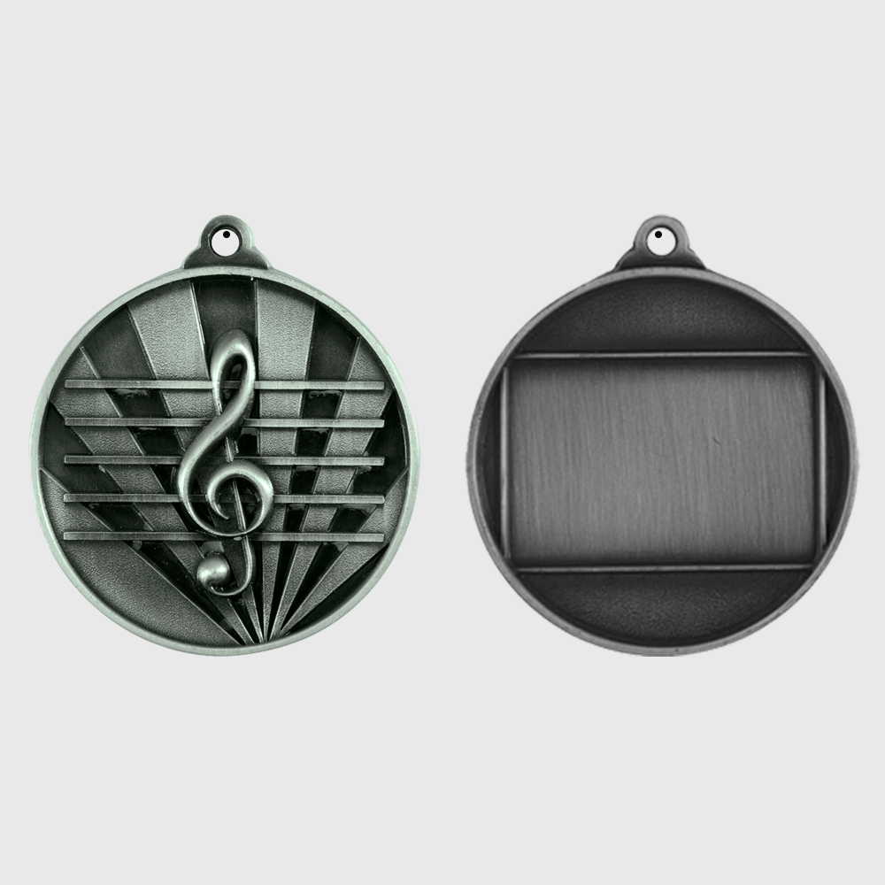 Sunrise Music Medal 50mm Silver