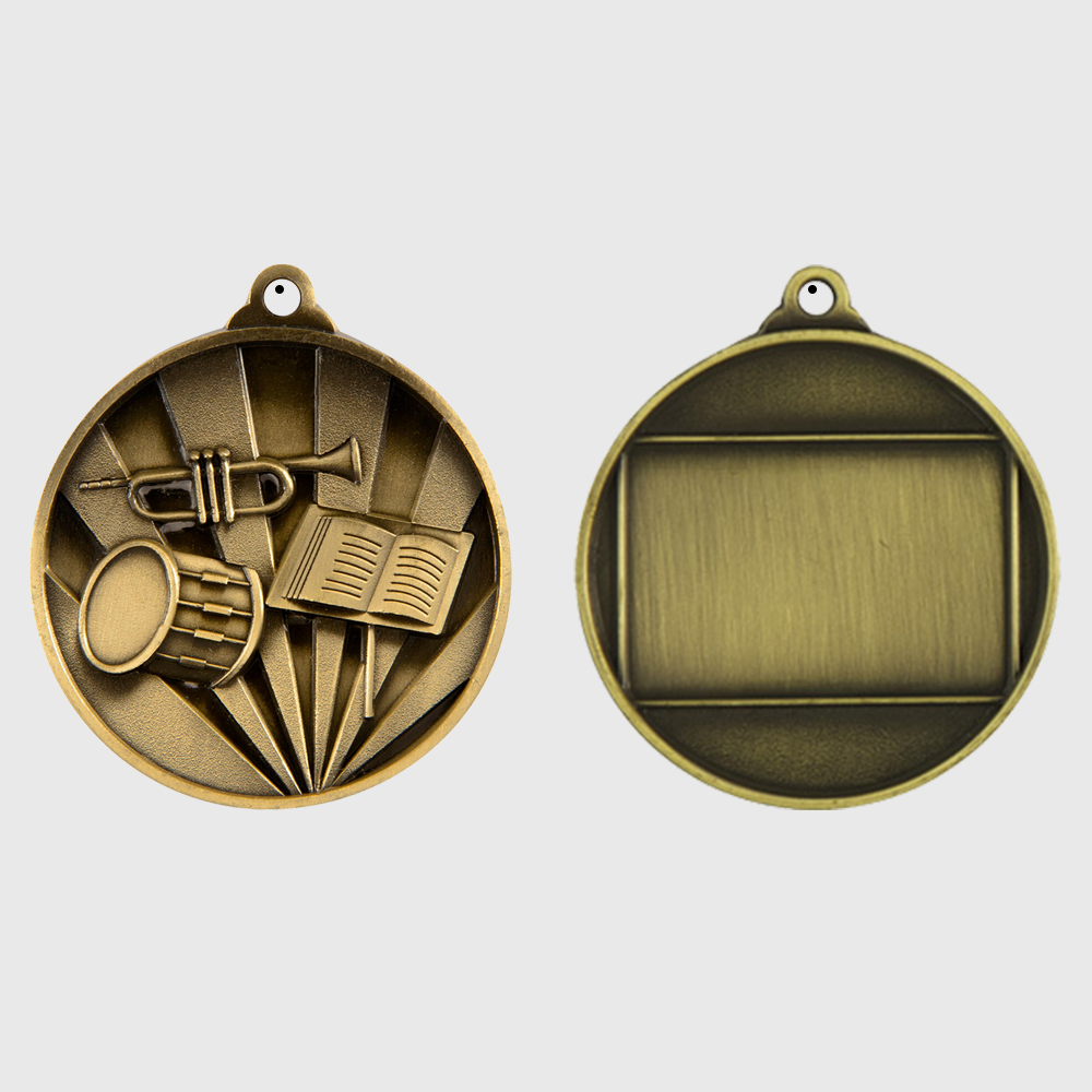 Sunrise Band Medal 50mm Gold