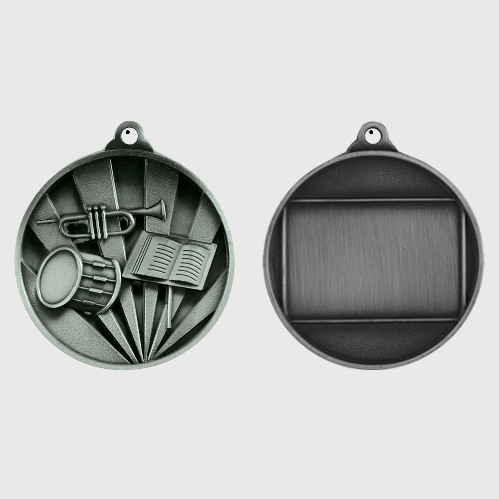 Sunrise Band Medal 50mm Silver