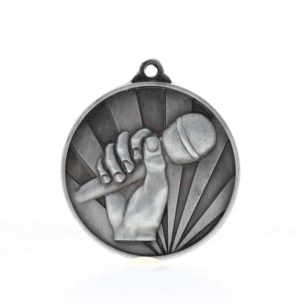 Sunrise Microphone Medal 50mm Silver