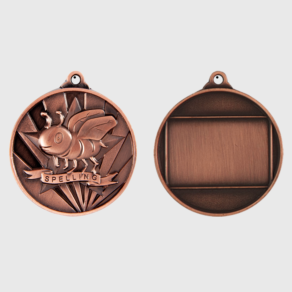Sunrise Spelling Medal 50mm Bronze