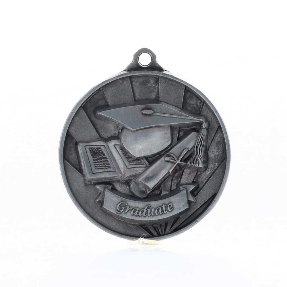 Sunrise Graduate Medal 50mm Silver