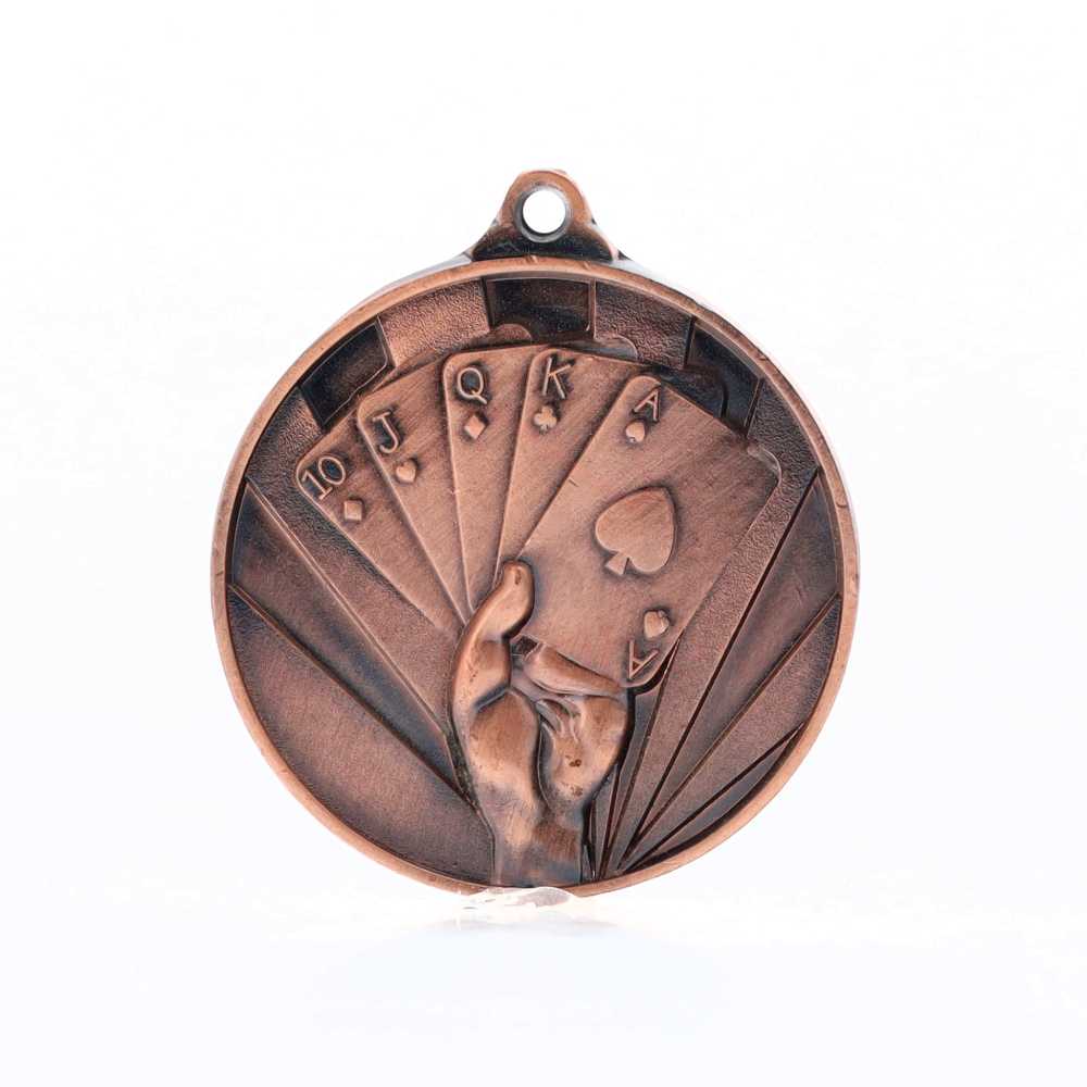 Sunrise Poker Medal 50mm Bronze