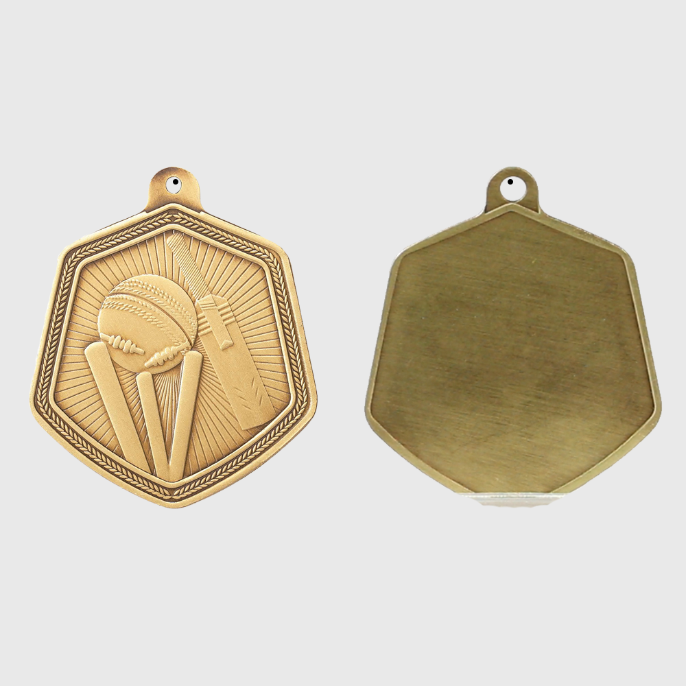 Cricket Falcon Medal Gold 65mm