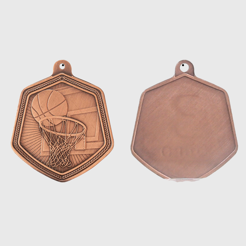 Basketball Falcon Medal Bronze 65mm