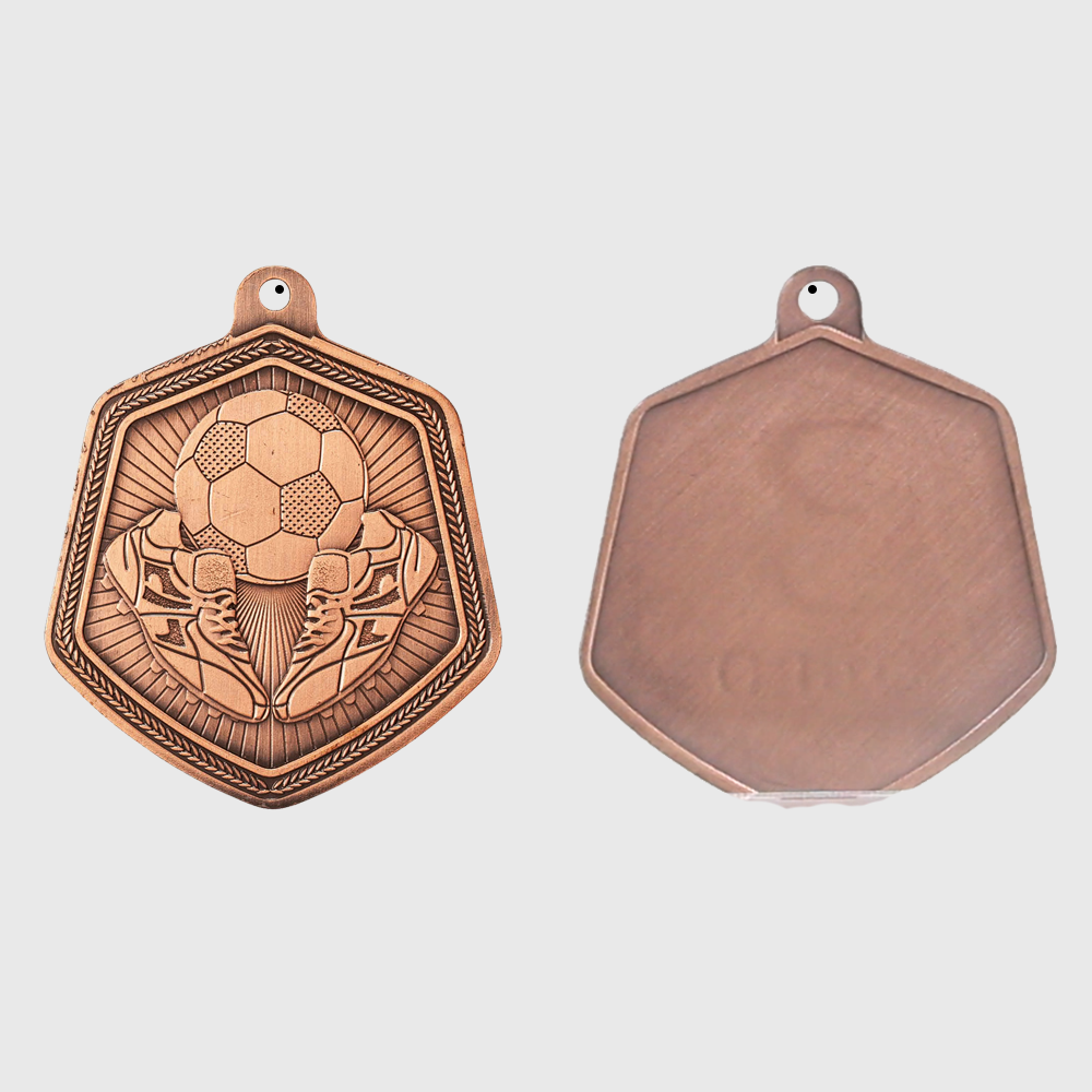 Soccer Falcon Medal Bronze 65mm
