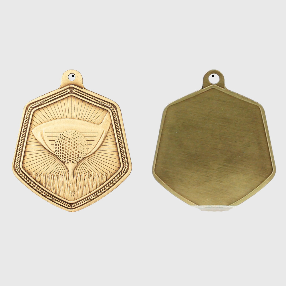 Golf Falcon Medal Gold 65mm