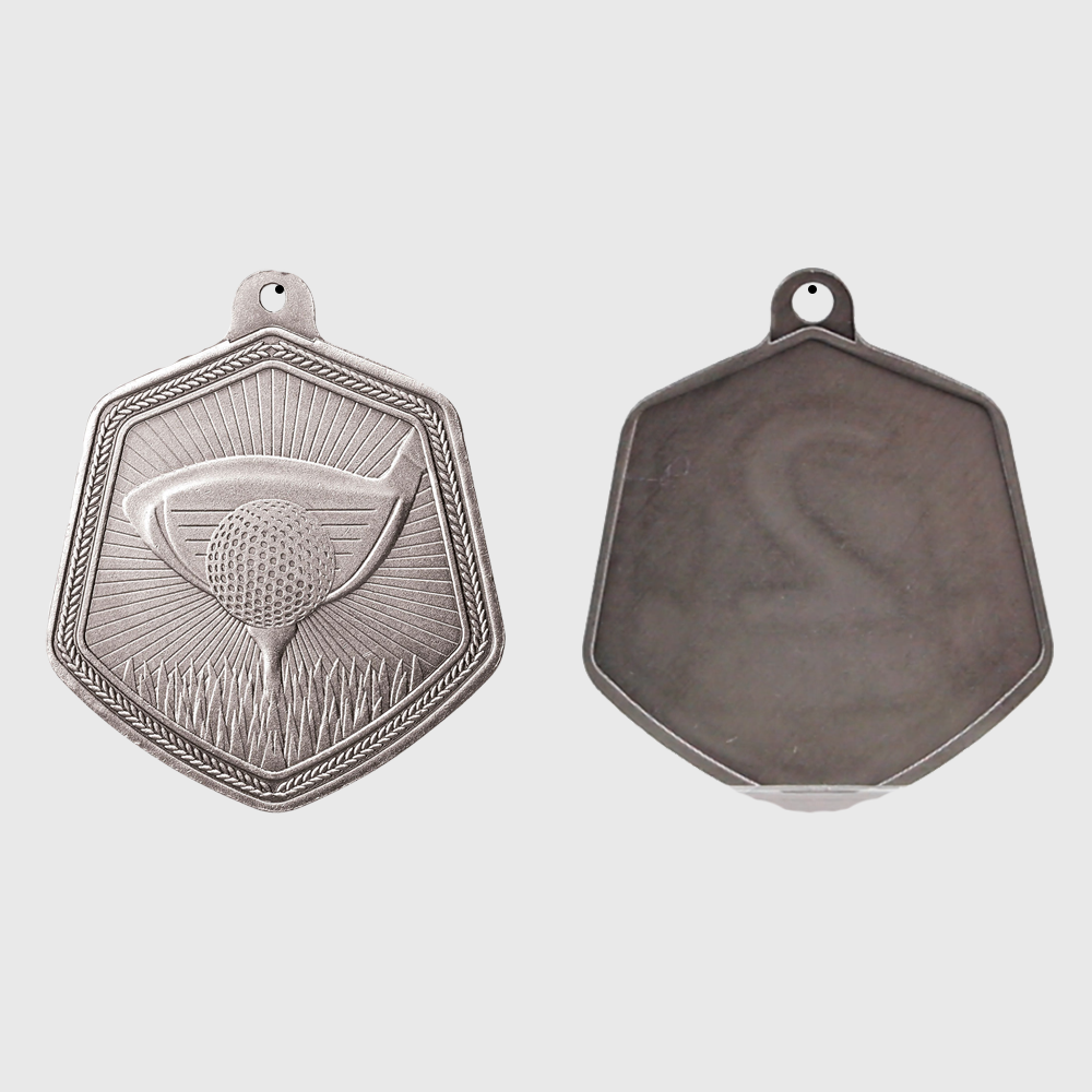 Golf Falcon Medal Silver 65mm