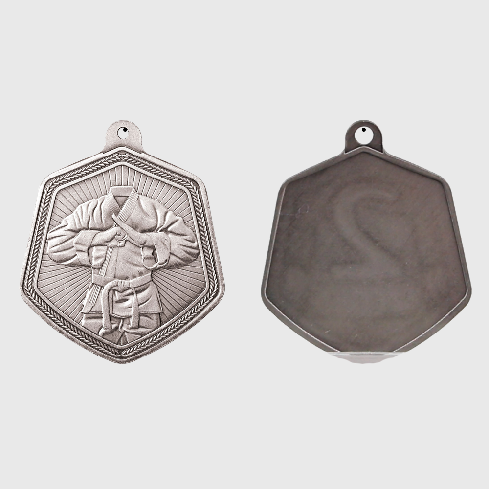 Martial Arts Falcon Medal Silver 65mm