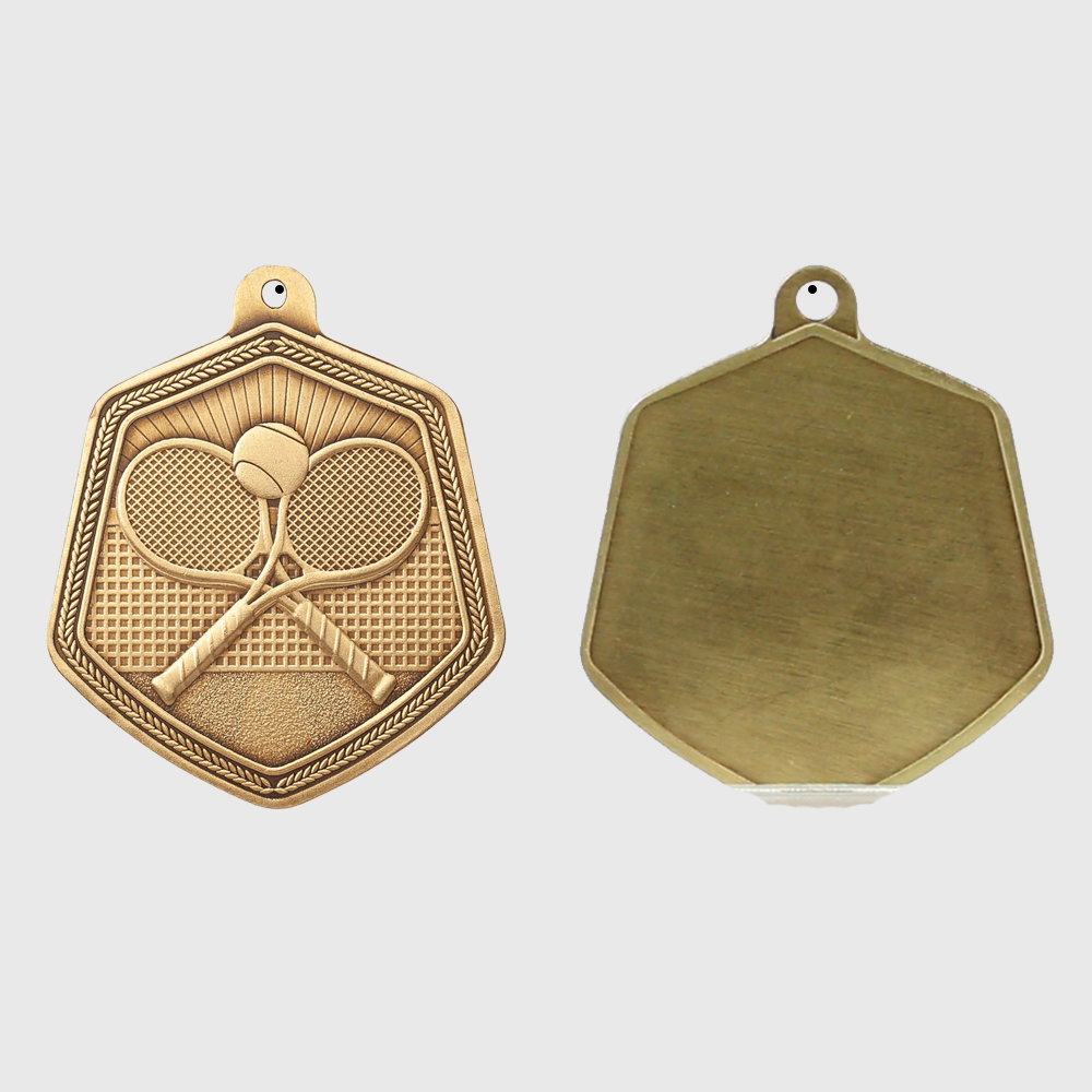 Tennis Falcon Medal Gold 65mm