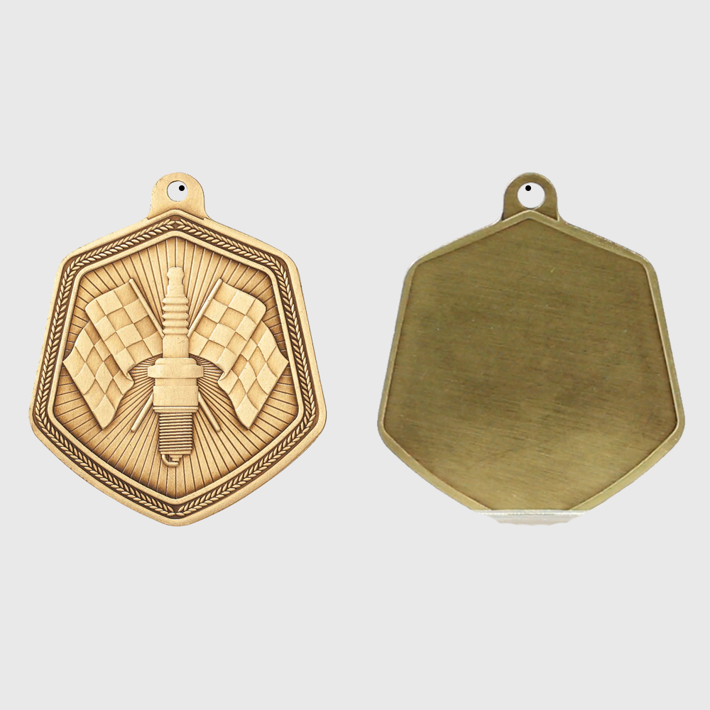Motorsport Falcon Medal Gold 65mm