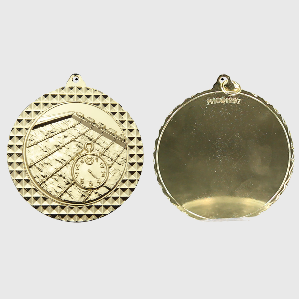 Swimming Facet Medal Gold 70mm