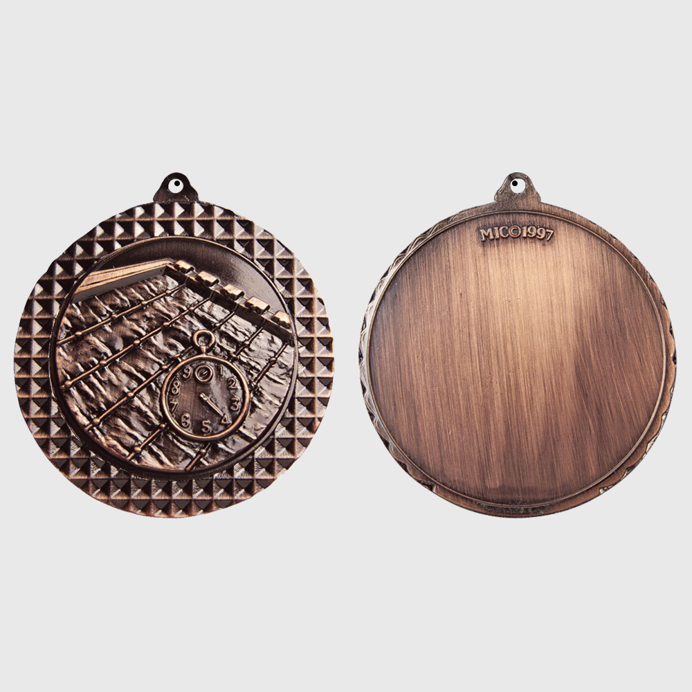 Swimming Facet Medal Bronze 70mm