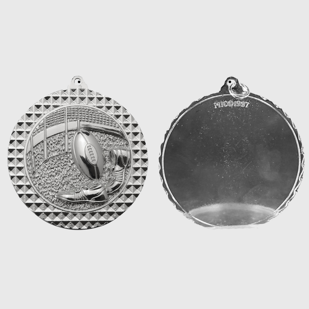 AFL Facet Medal Silver 70mm