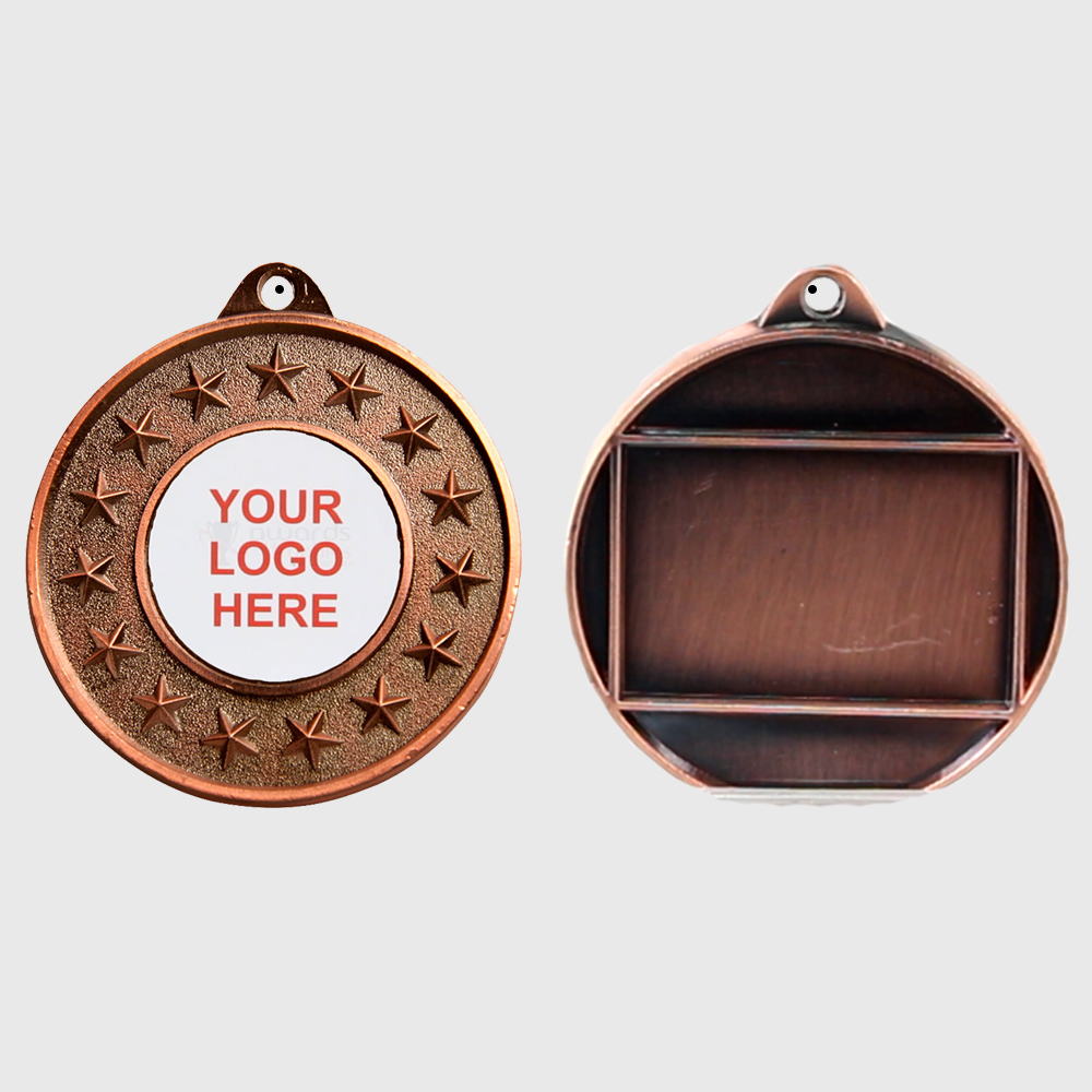 Personalised Starry Medal Bronze 50mm