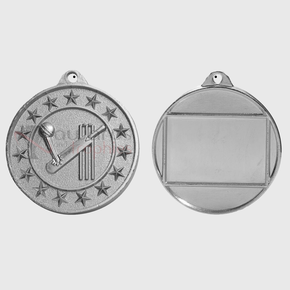Cricket Starry Medal Silver 50mm