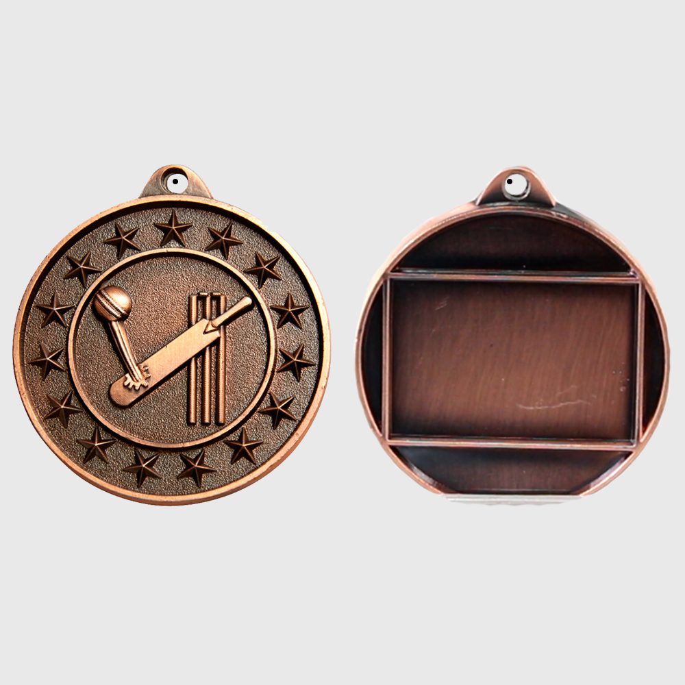Cricket Starry Medal Bronze 50mm