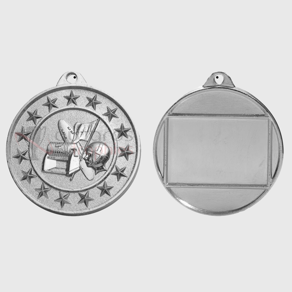 Surf Lifesaving Starry Medal Silver 50mm