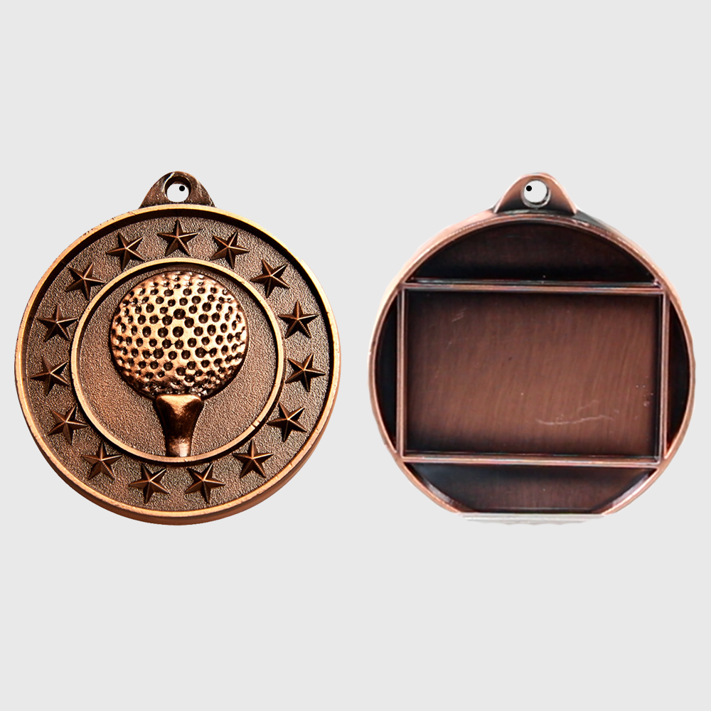 Golf Starry Medal Bronze 50mm