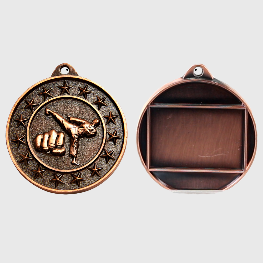 Martial Arts Starry Medal Bronze 50mm