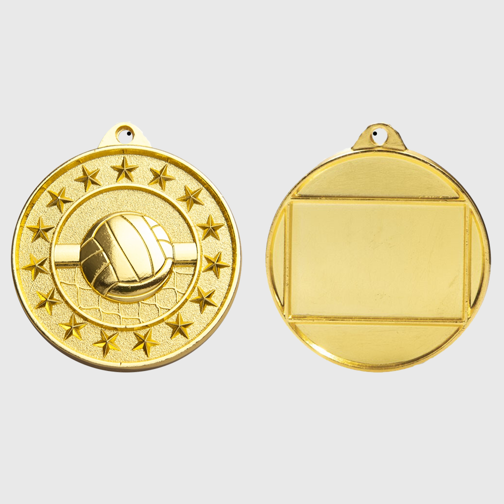 Volleyball Starry Medal Gold 50mm