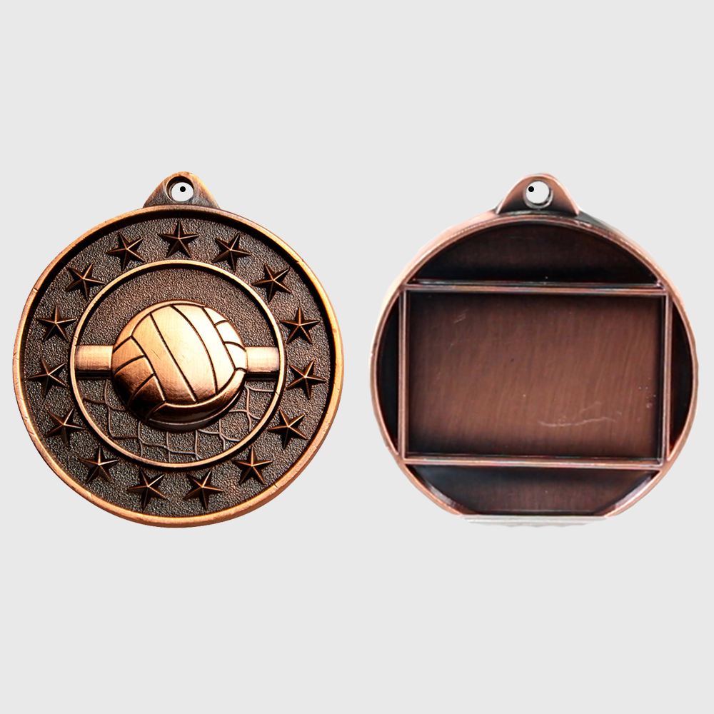 Volleyball Starry Medal Bronze 50mm