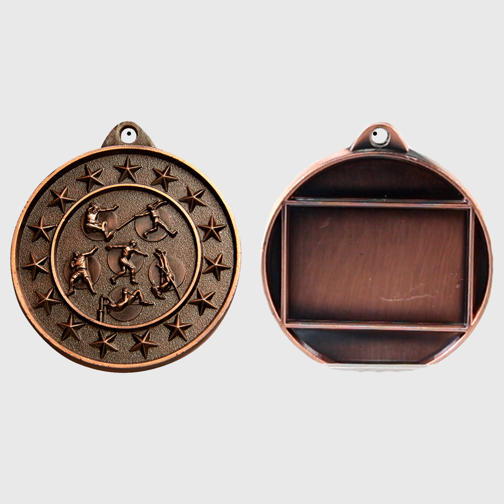 Athletics Starry Medal Bronze 50mm