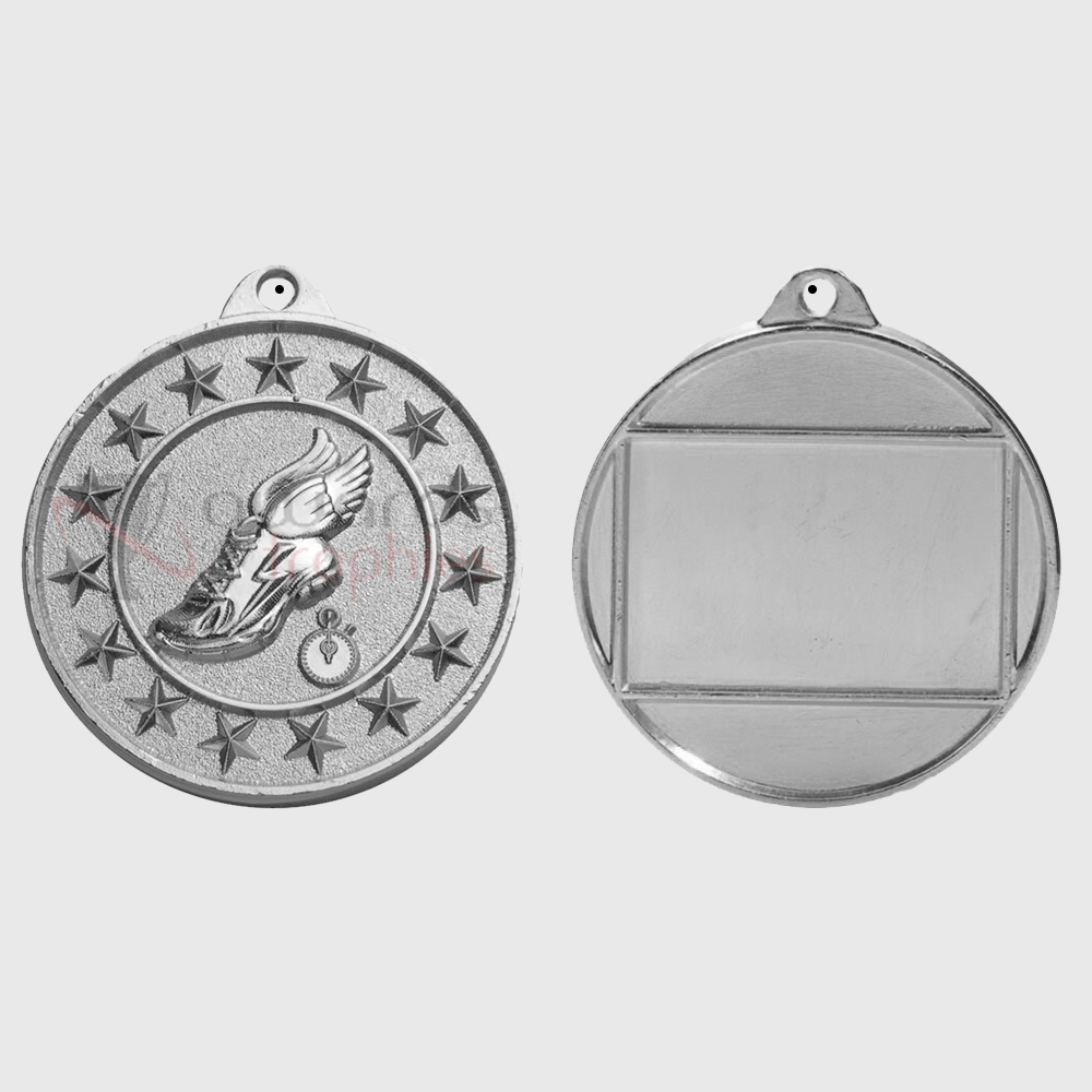 Track Starry Medal Silver 50mm