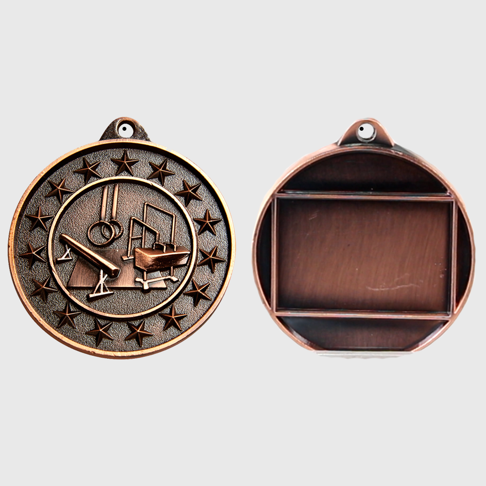 Gymnastics Starry Medal Bronze 50mm