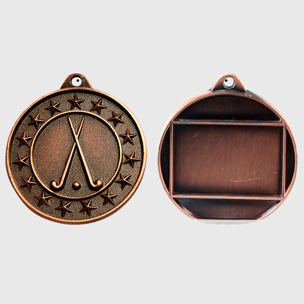 Hockey Starry Medal Bronze 50mm