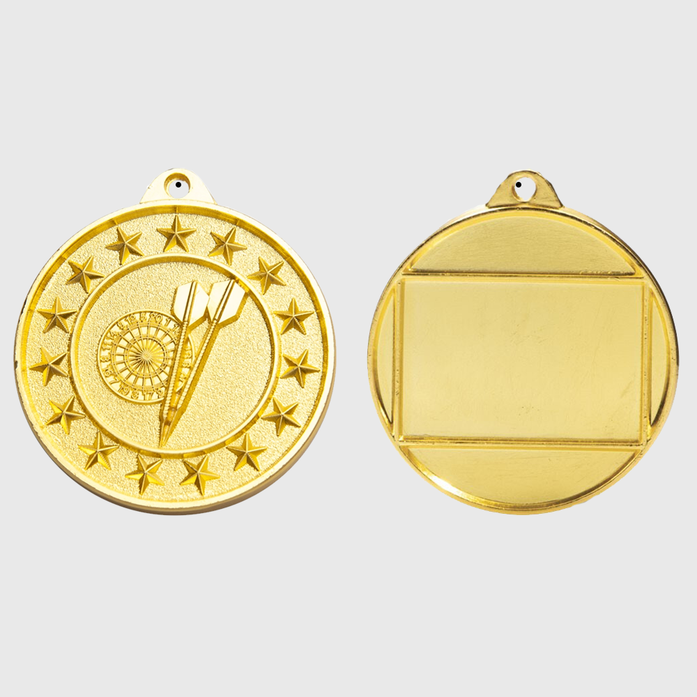 Darts Starry Medal Gold 50mm