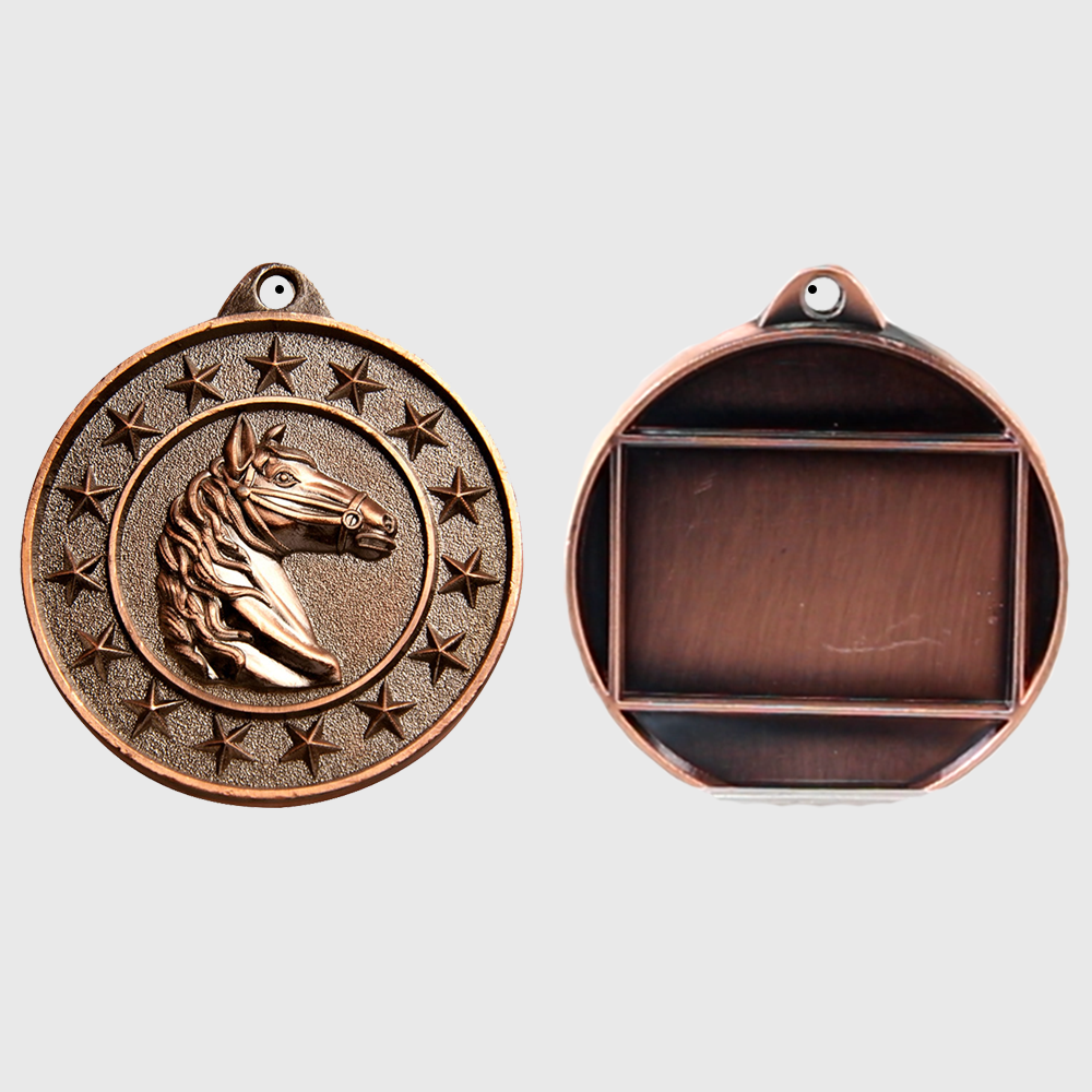 Horse Starry Medal Bronze 50mm