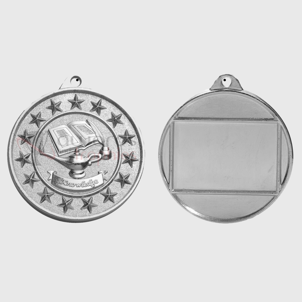 Knowledge Starry Medal Silver 50mm