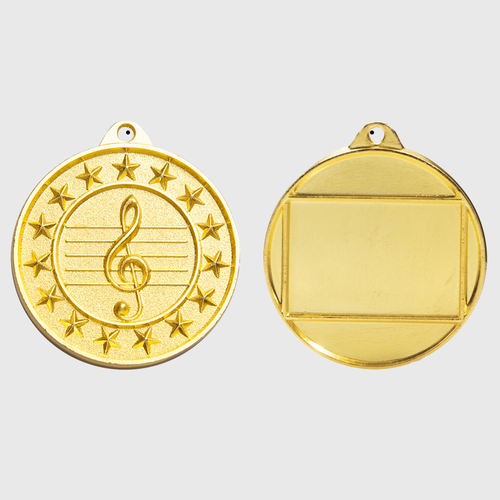 Music Starry Medal Gold 50mm