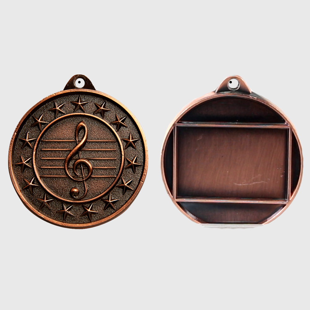 Music Starry Medal Bronze 50mm