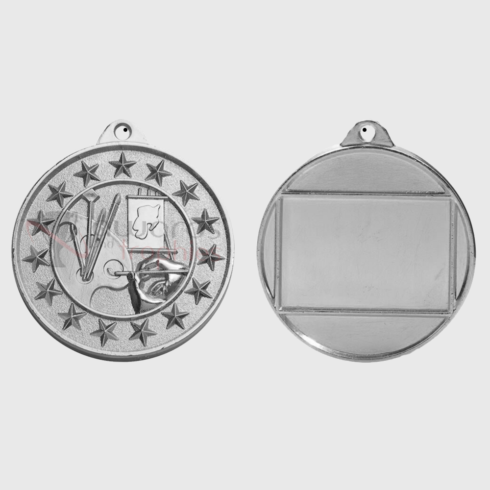 Art Starry Medal Silver 50mm